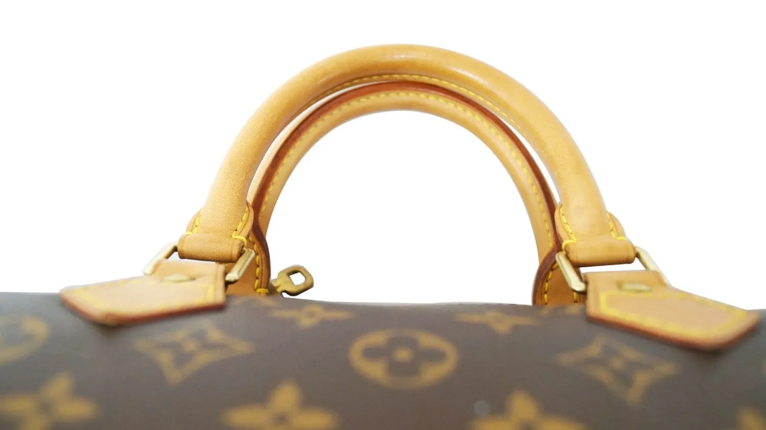 LOUIS VUITTON Monogram Canvas Speedy 35 Satchel Brown Bag