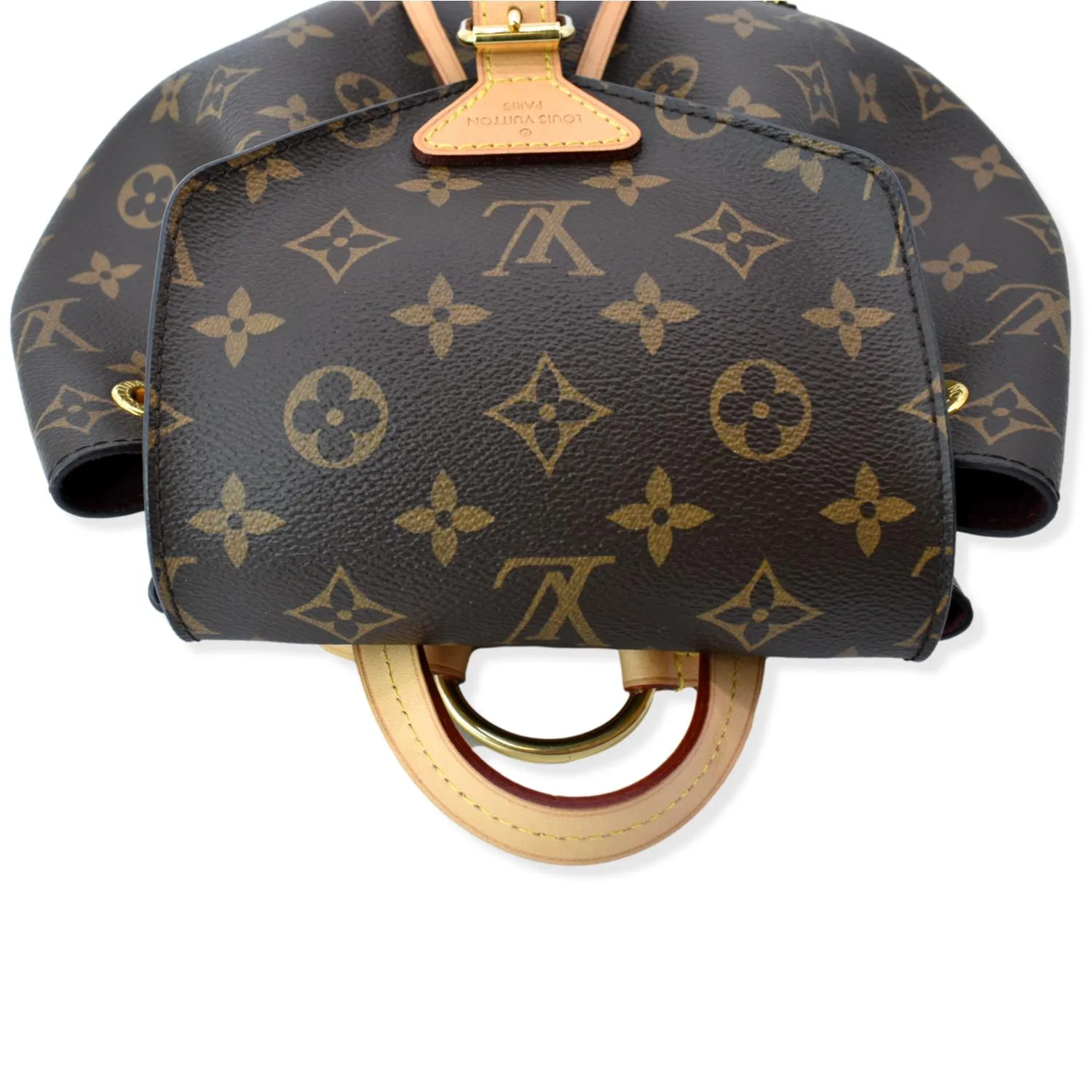 LOUIS VUITTON Montsouris NM Monogram Canvas Backpack Bag Brown