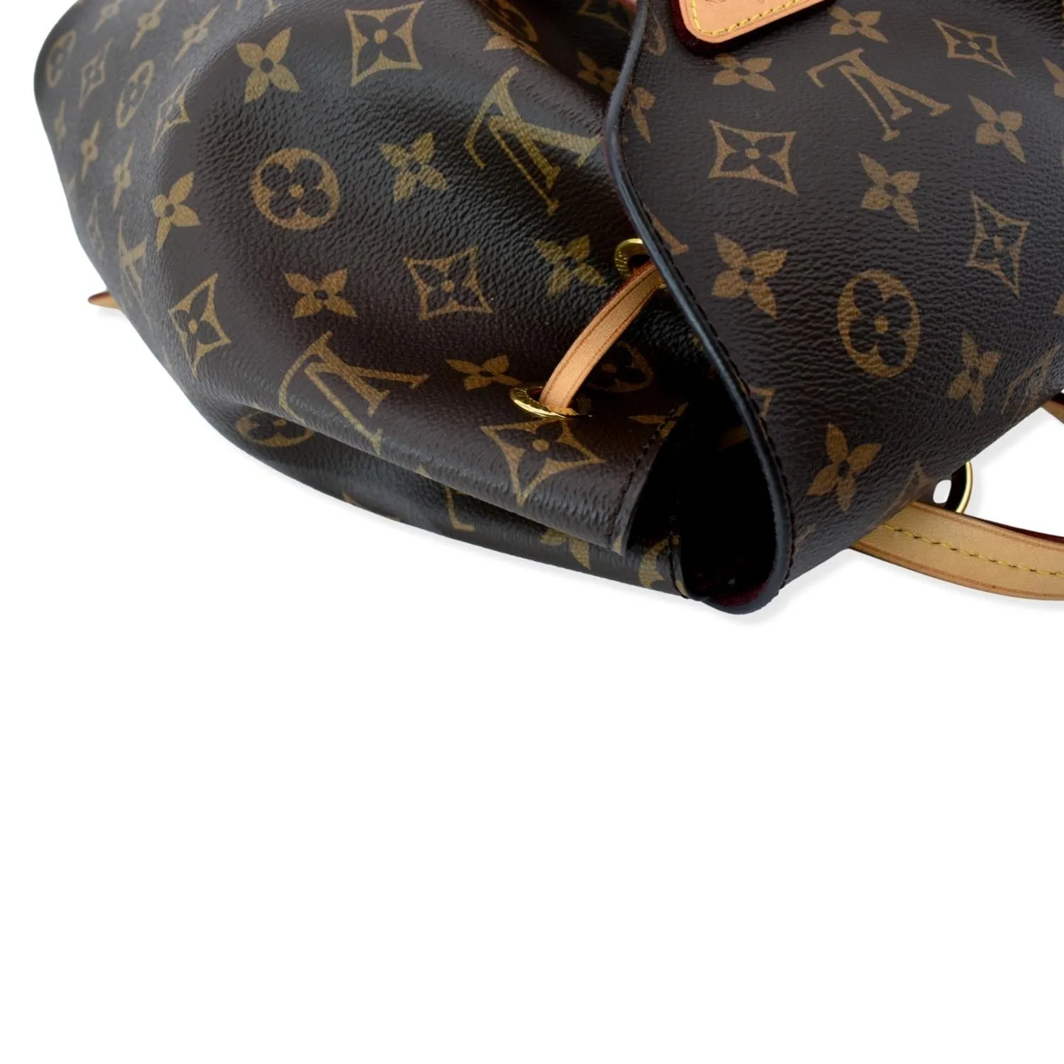 LOUIS VUITTON Montsouris NM Monogram Canvas Backpack Bag Brown