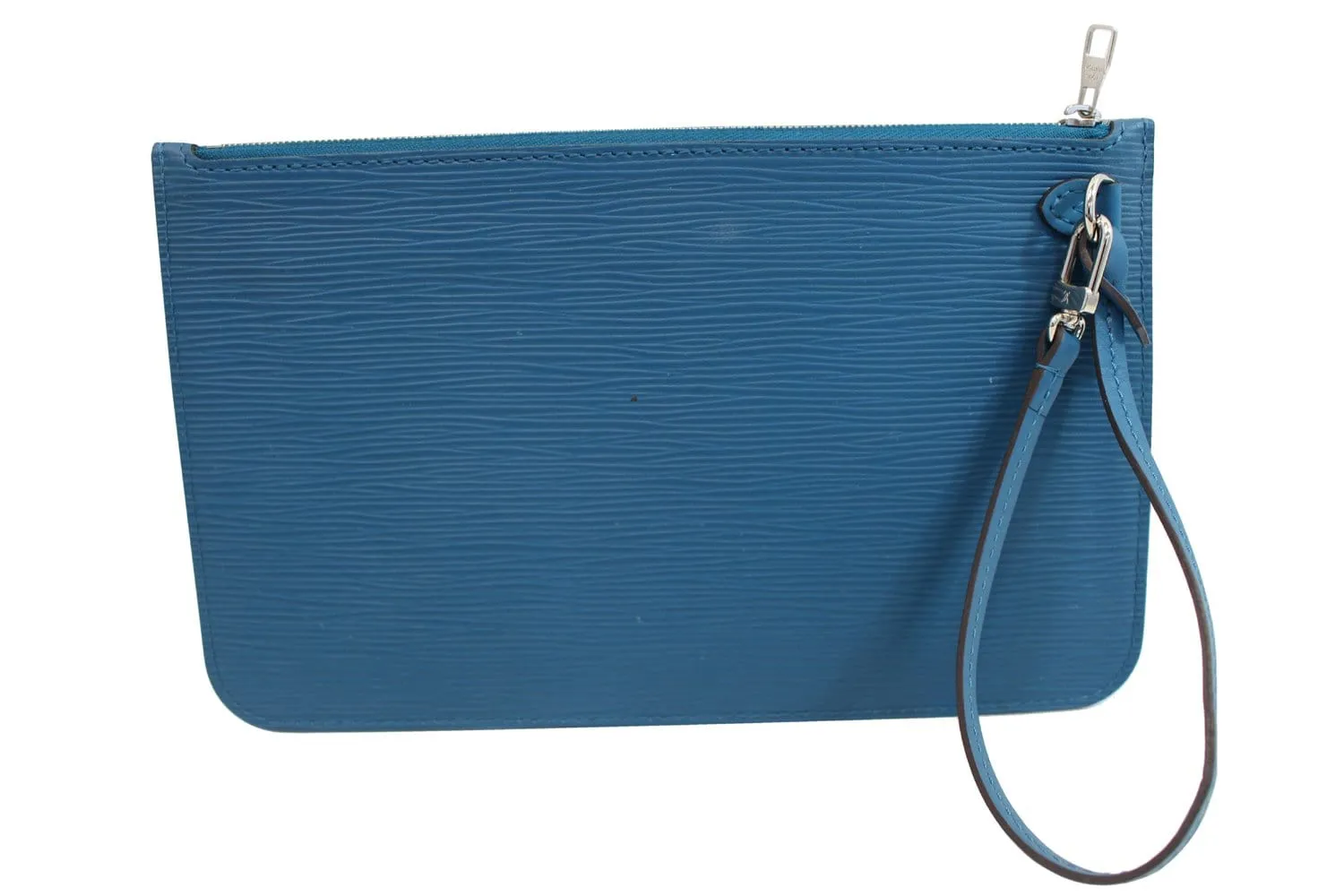 LOUIS VUITTON Neverfull MM Cyan Epi Leather Pouch  TT1690