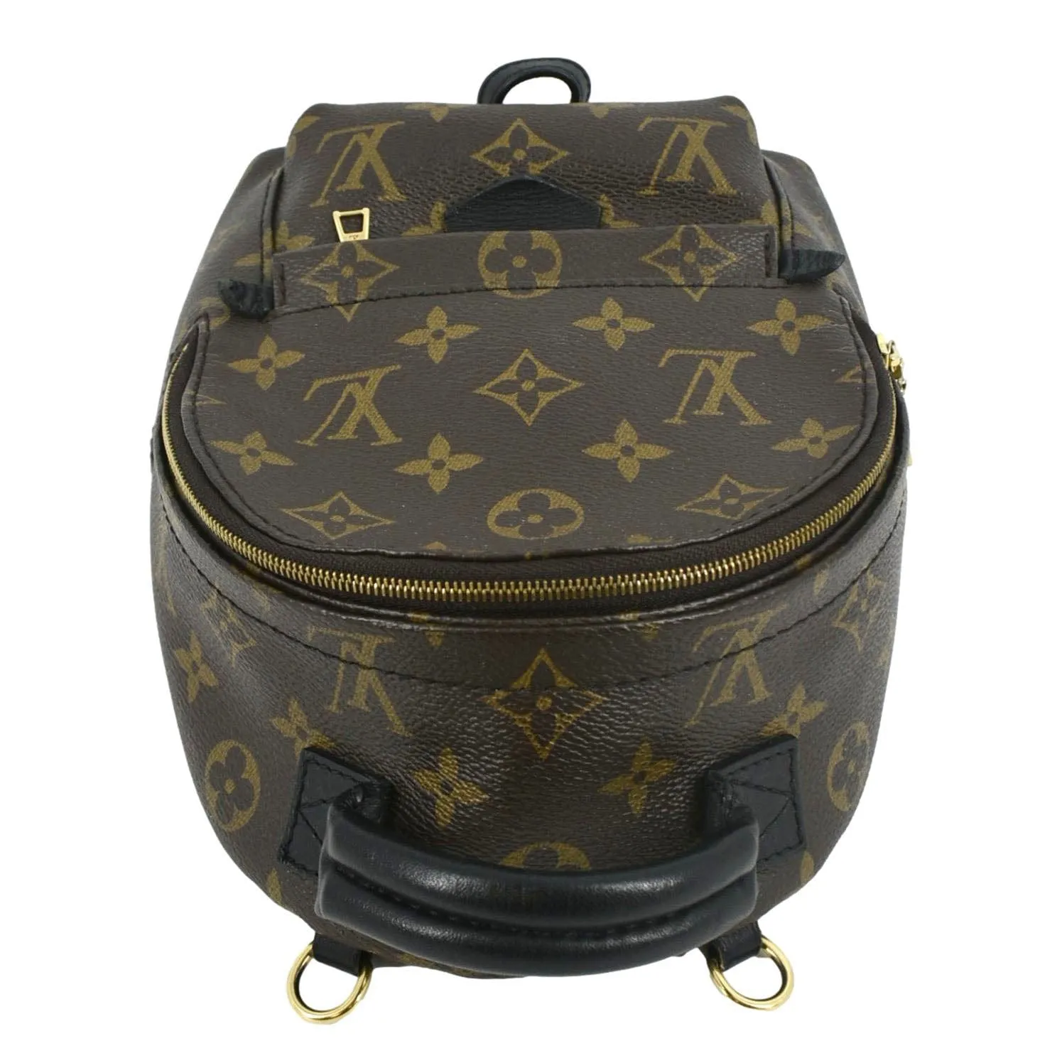 LOUIS VUITTON Palm Springs Mini Monogram Canvas Backpack Brown