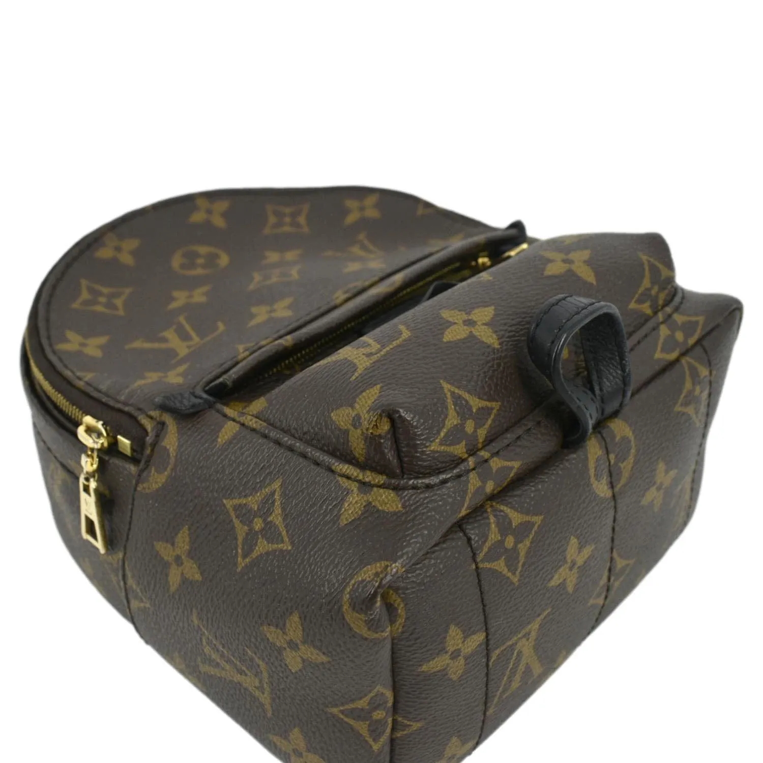 LOUIS VUITTON Palm Springs Mini Monogram Canvas Backpack Brown
