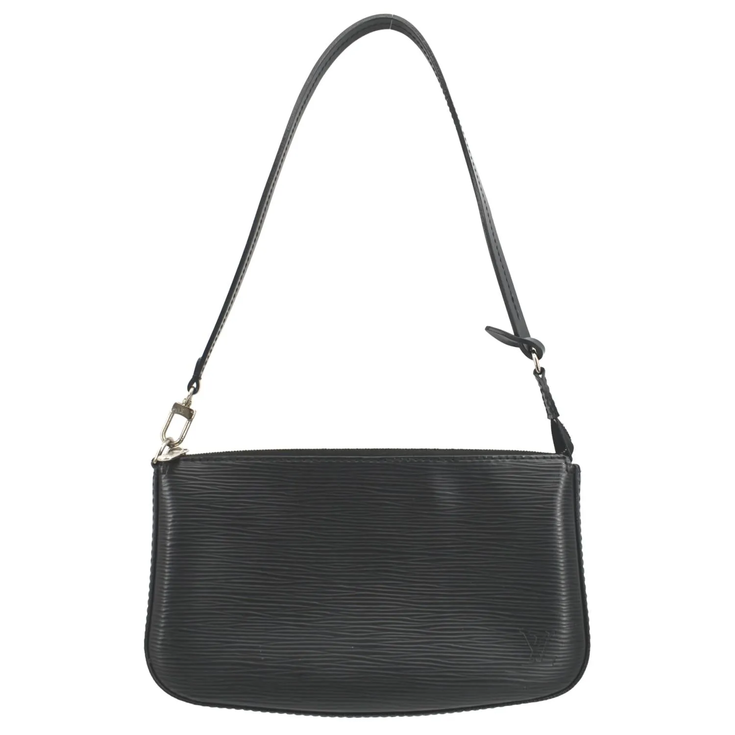 LOUIS VUITTON Pochette Accessoires Epi Leather Shoulder Bag Noir Black