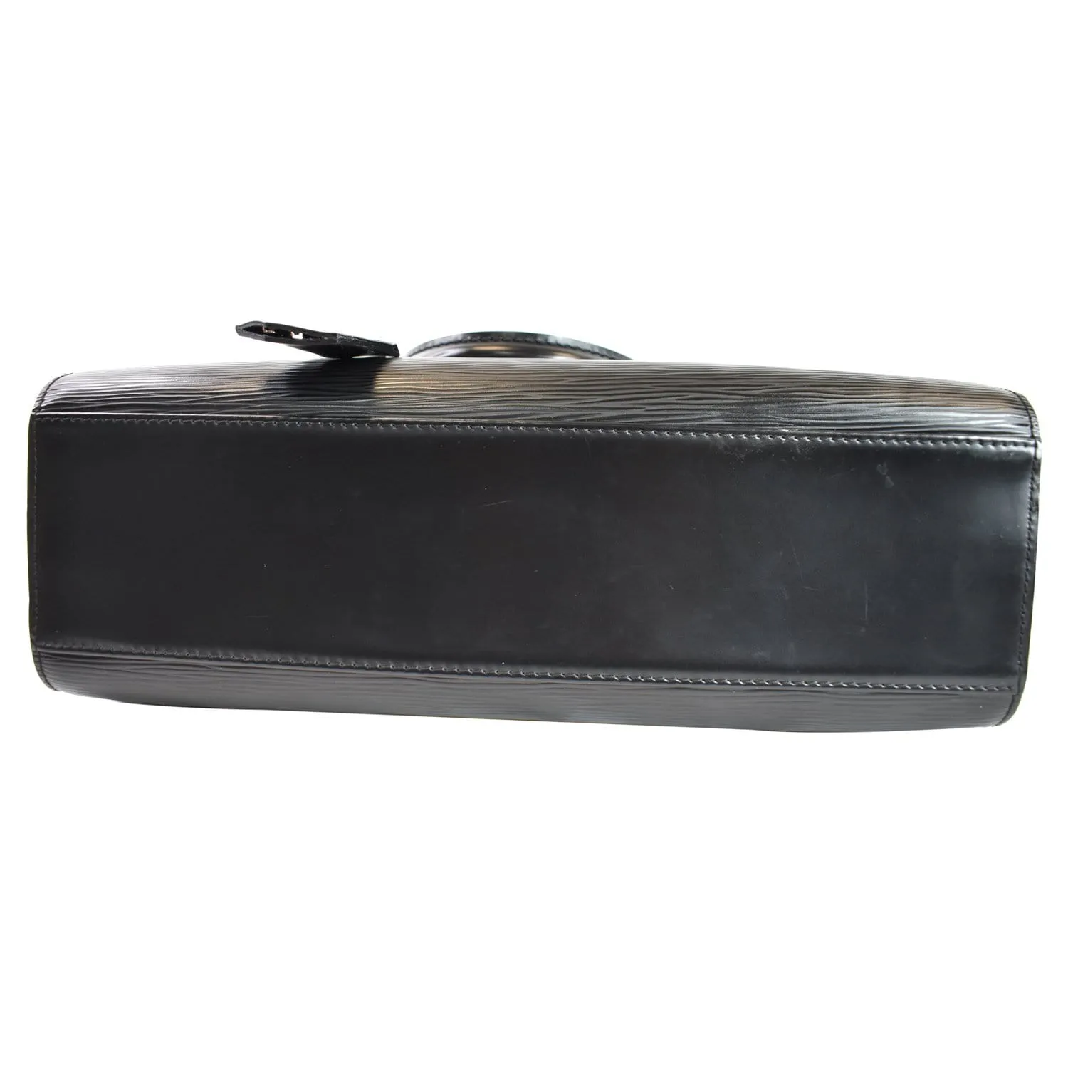 LOUIS VUITTON Pont Neuf PM Epi Leather Satchel Bag Black