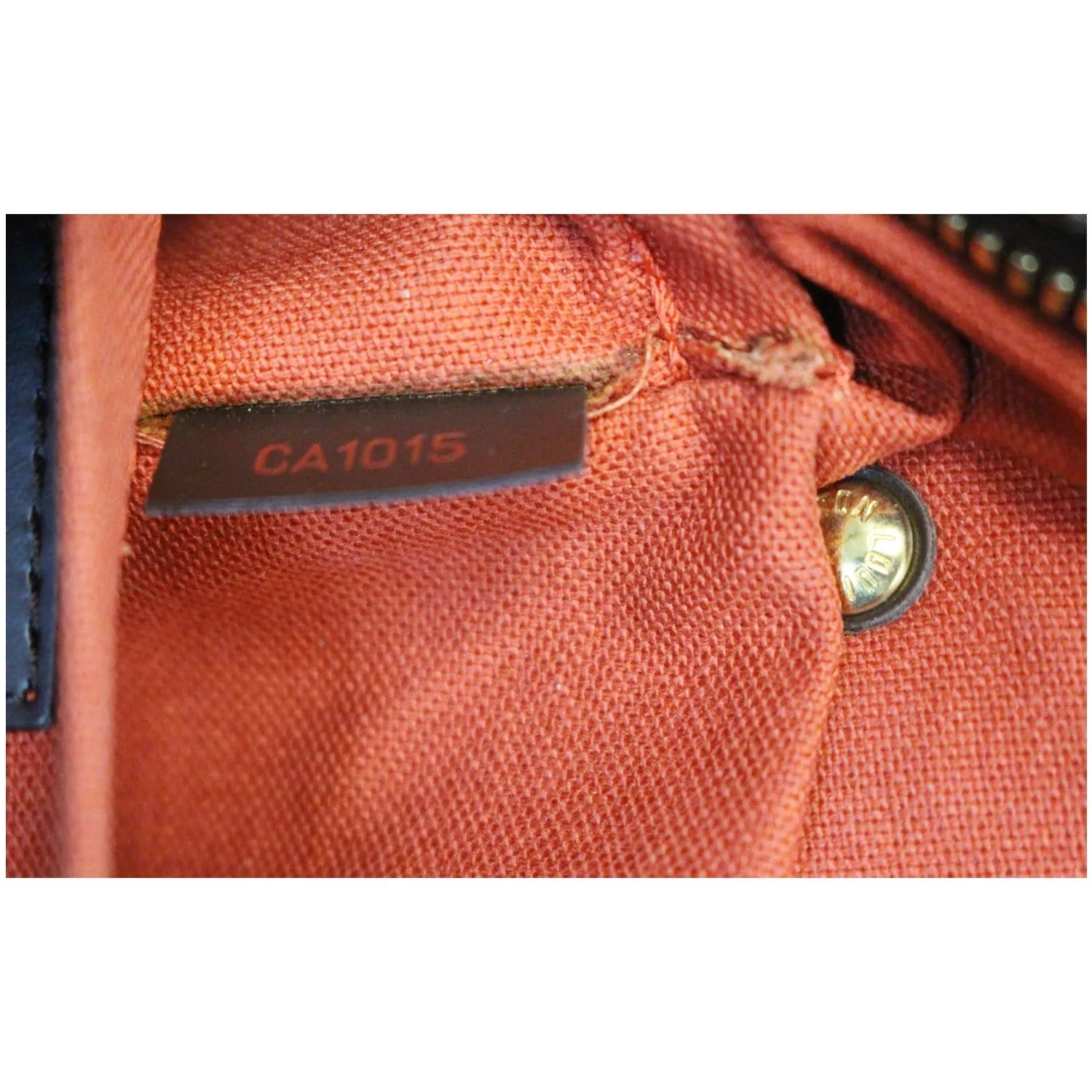 LOUIS VUITTON Ribera MM Damier Ebene Satchel Bag Brown