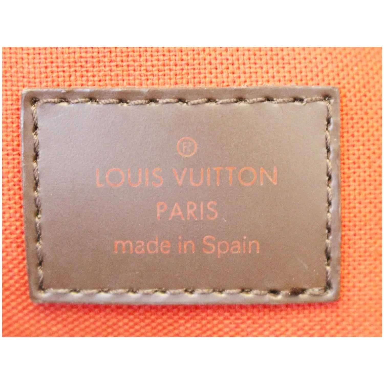 LOUIS VUITTON Ribera MM Damier Ebene Satchel Bag Brown
