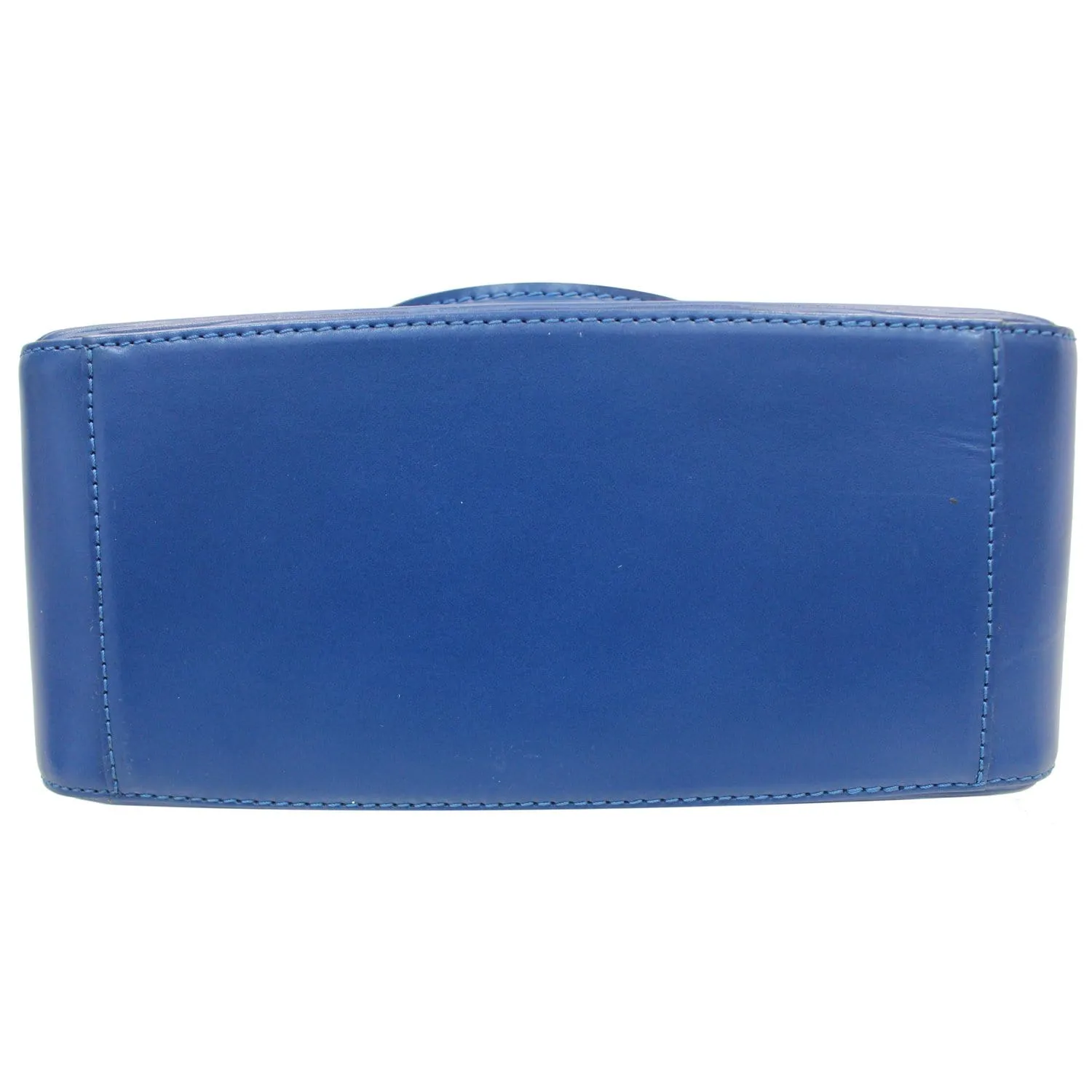 LOUIS VUITTON Sablon Epi Leather Satchel Bag Blue