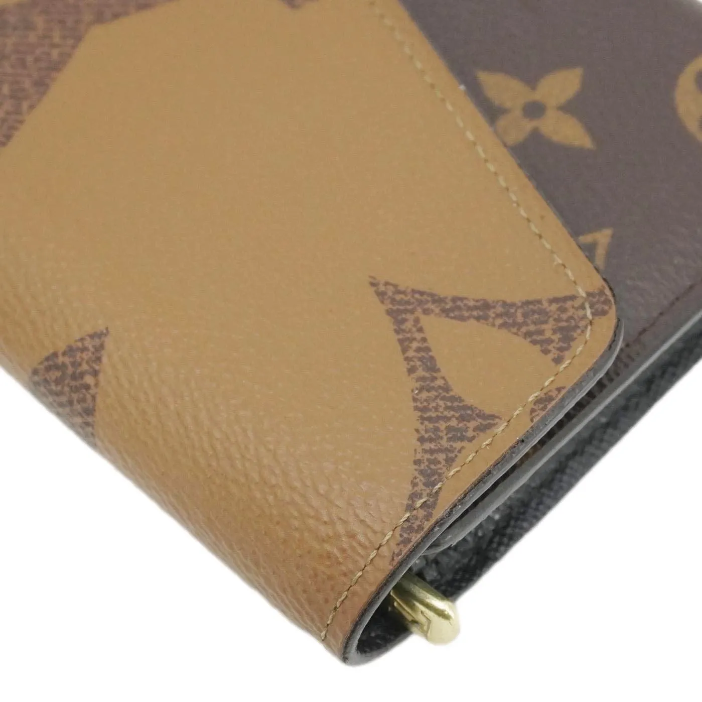 LOUIS VUITTON Sarah Monogram Reverse Canvas Wallet Brown