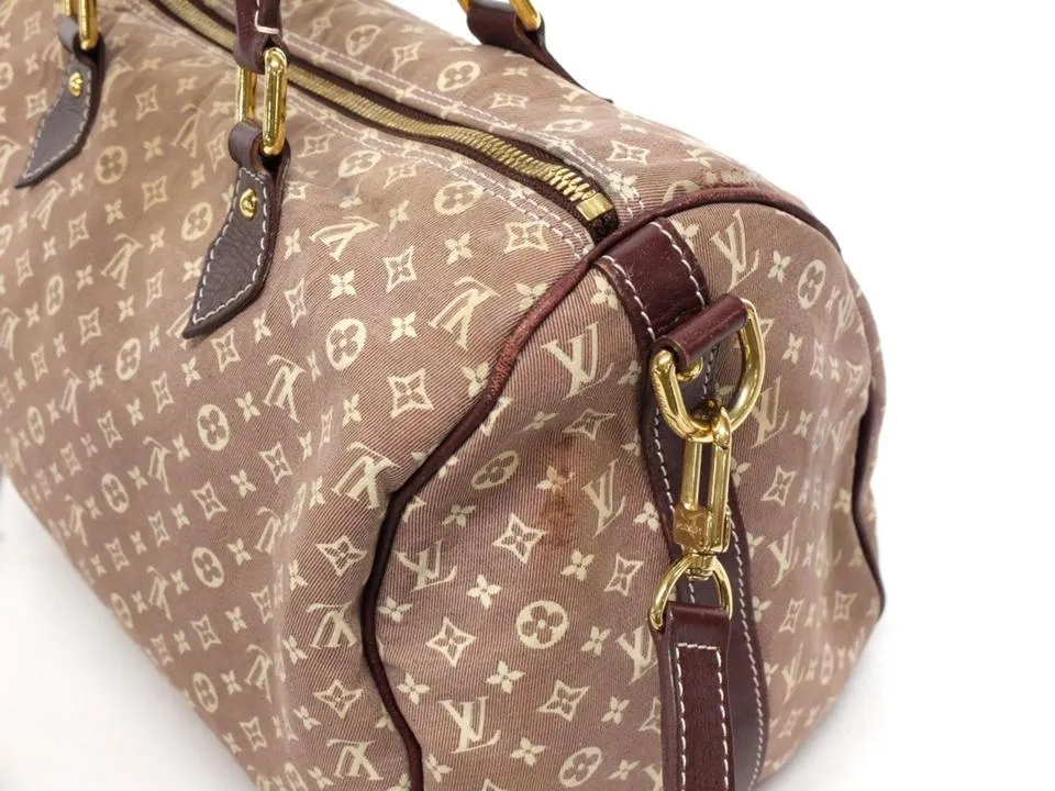 Louis Vuitton Sepia Monogram Mini Lin Idylle Speedy Bandouliere 30 with Strap 240257