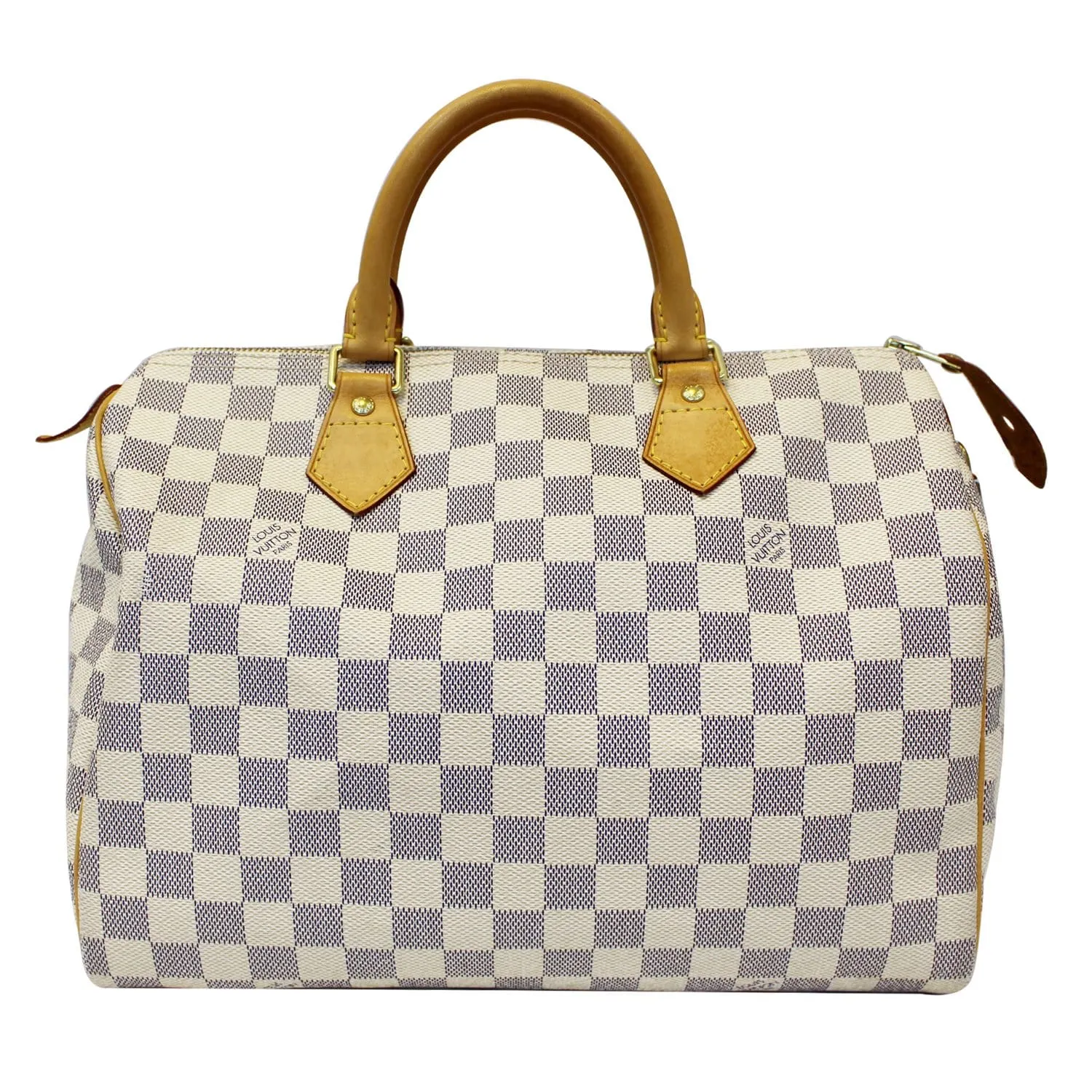 LOUIS VUITTON Speedy 30 Damier Azur Satchel Handbag