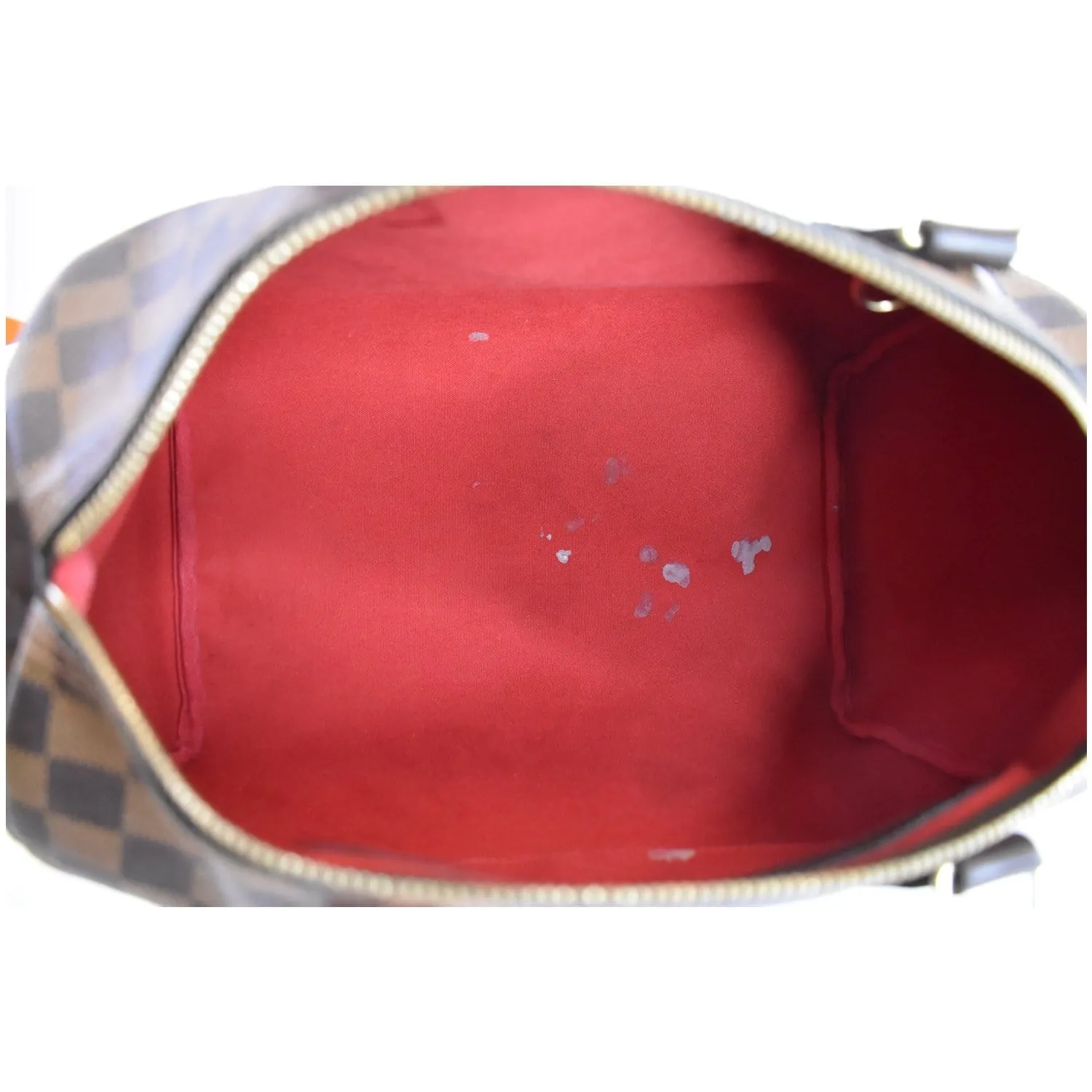 LOUIS VUITTON Speedy 30 Damier Ebene Satchel Bag Brown
