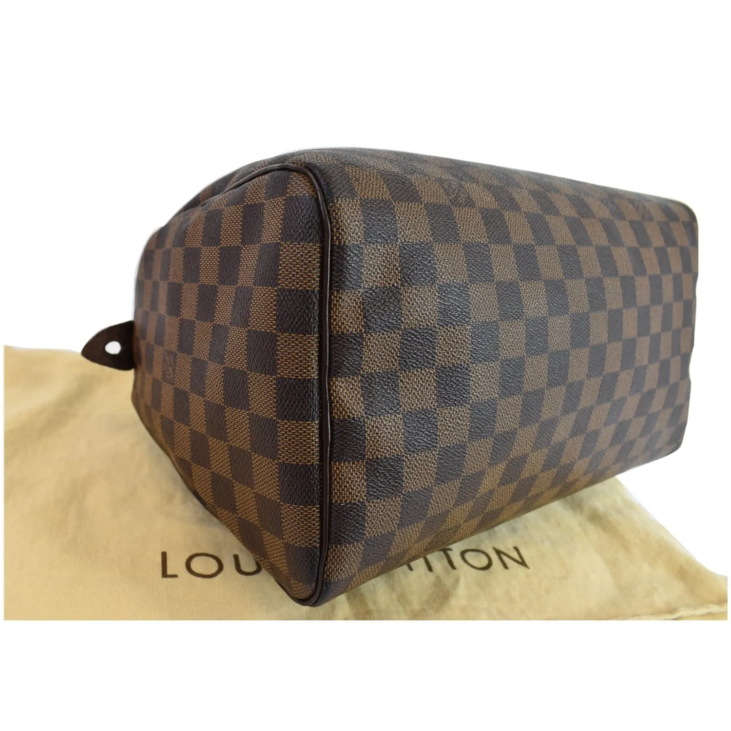 LOUIS VUITTON Speedy 30 Damier Ebene Satchel Bag Brown