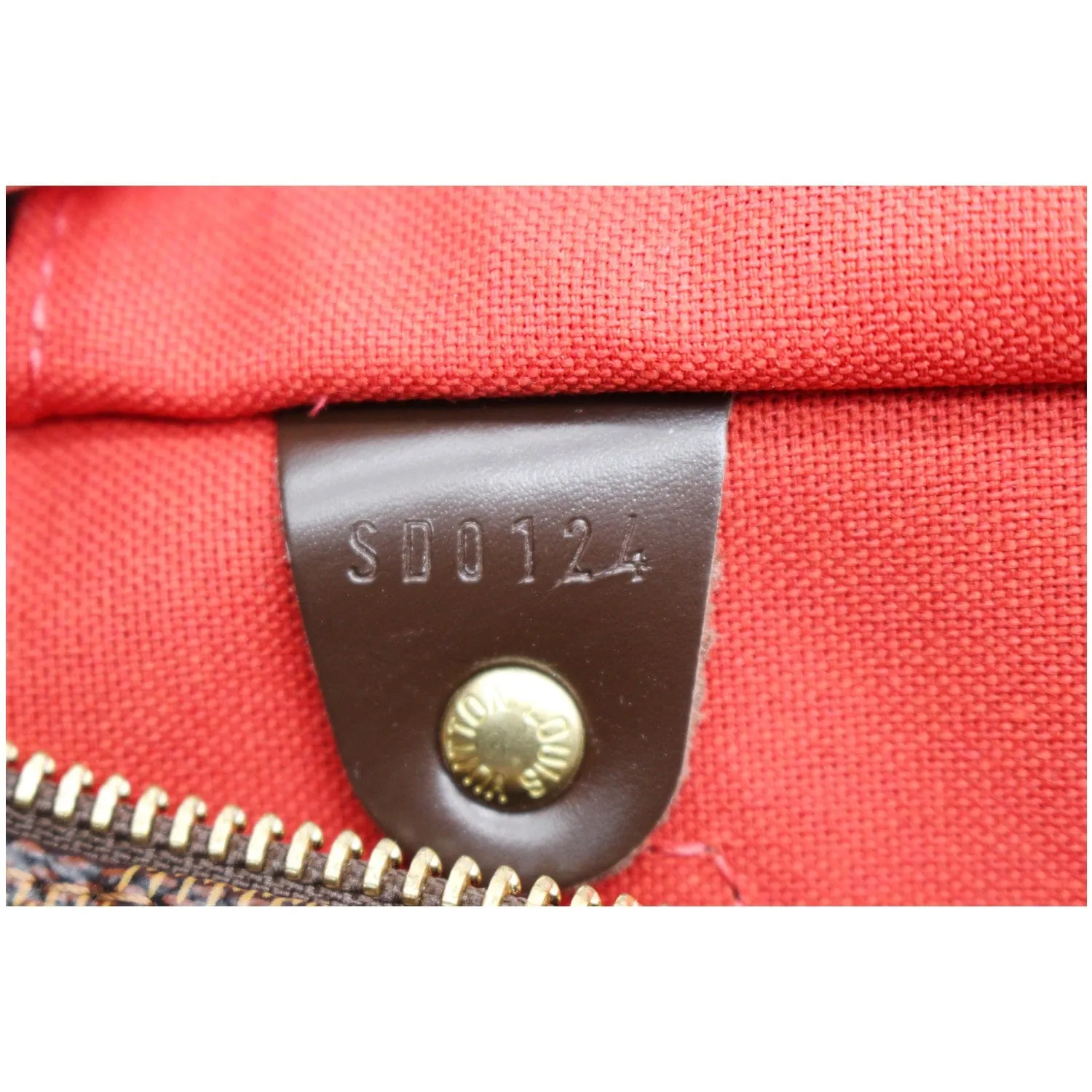 LOUIS VUITTON Speedy 30 Damier Ebene Satchel Bag Brown