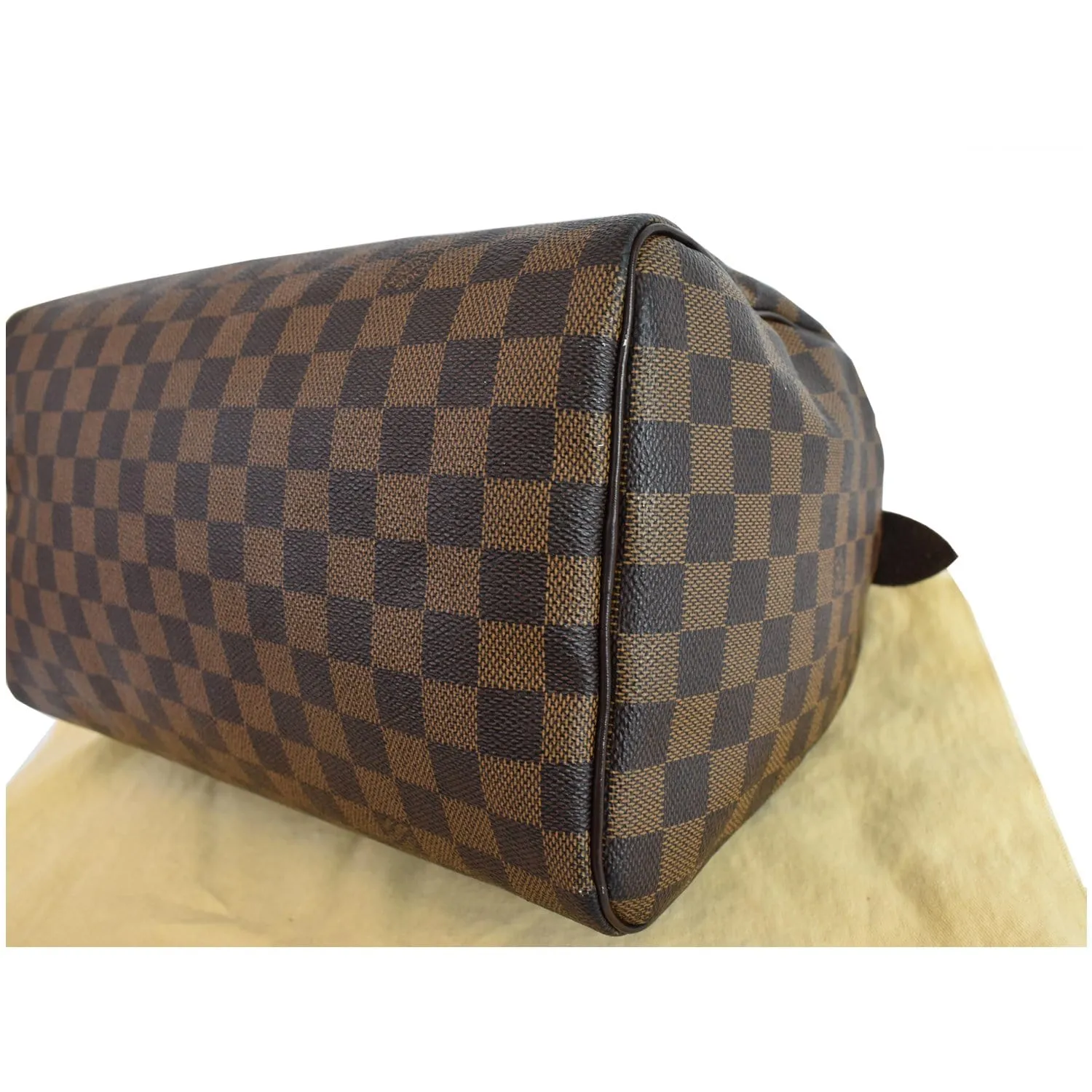 LOUIS VUITTON Speedy 30 Damier Ebene Satchel Bag Brown