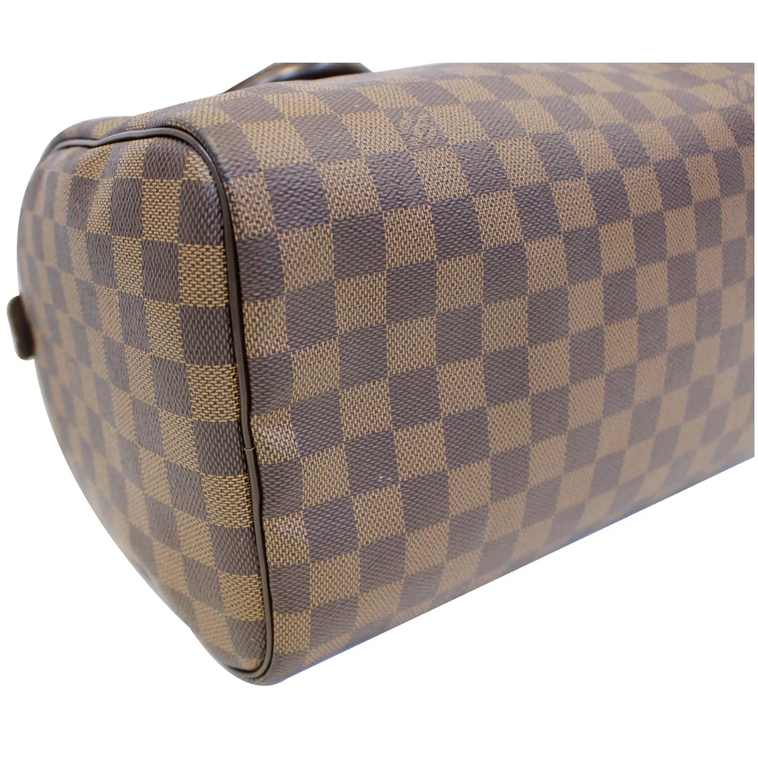 LOUIS VUITTON Speedy 30 Damier Ebene Satchel Bag Brown