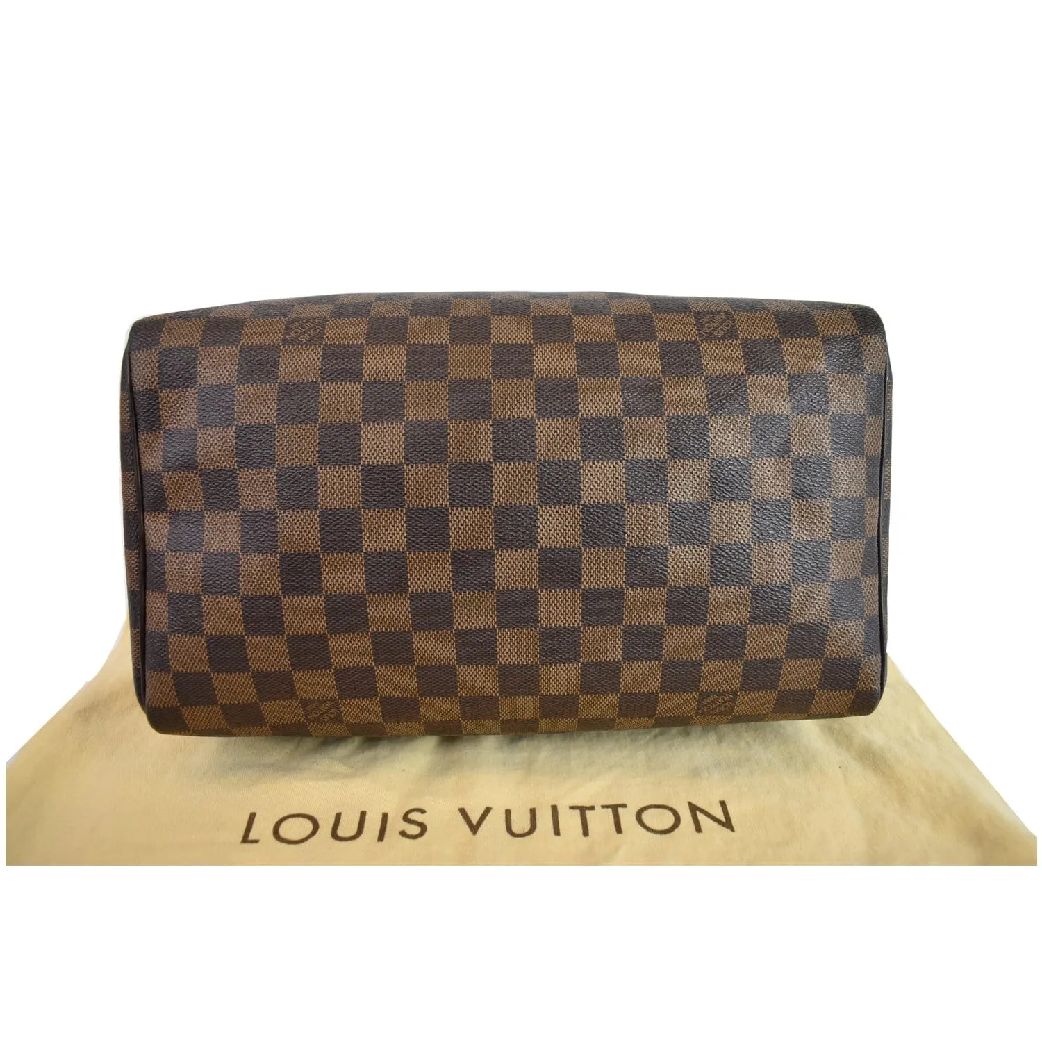 LOUIS VUITTON Speedy 30 Damier Ebene Satchel Bag Brown