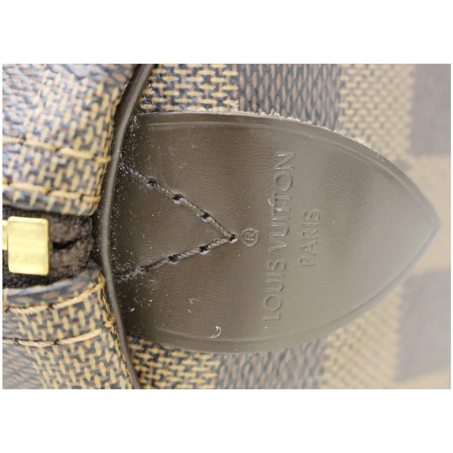 LOUIS VUITTON Speedy 30 Damier Ebene Satchel Bag Brown