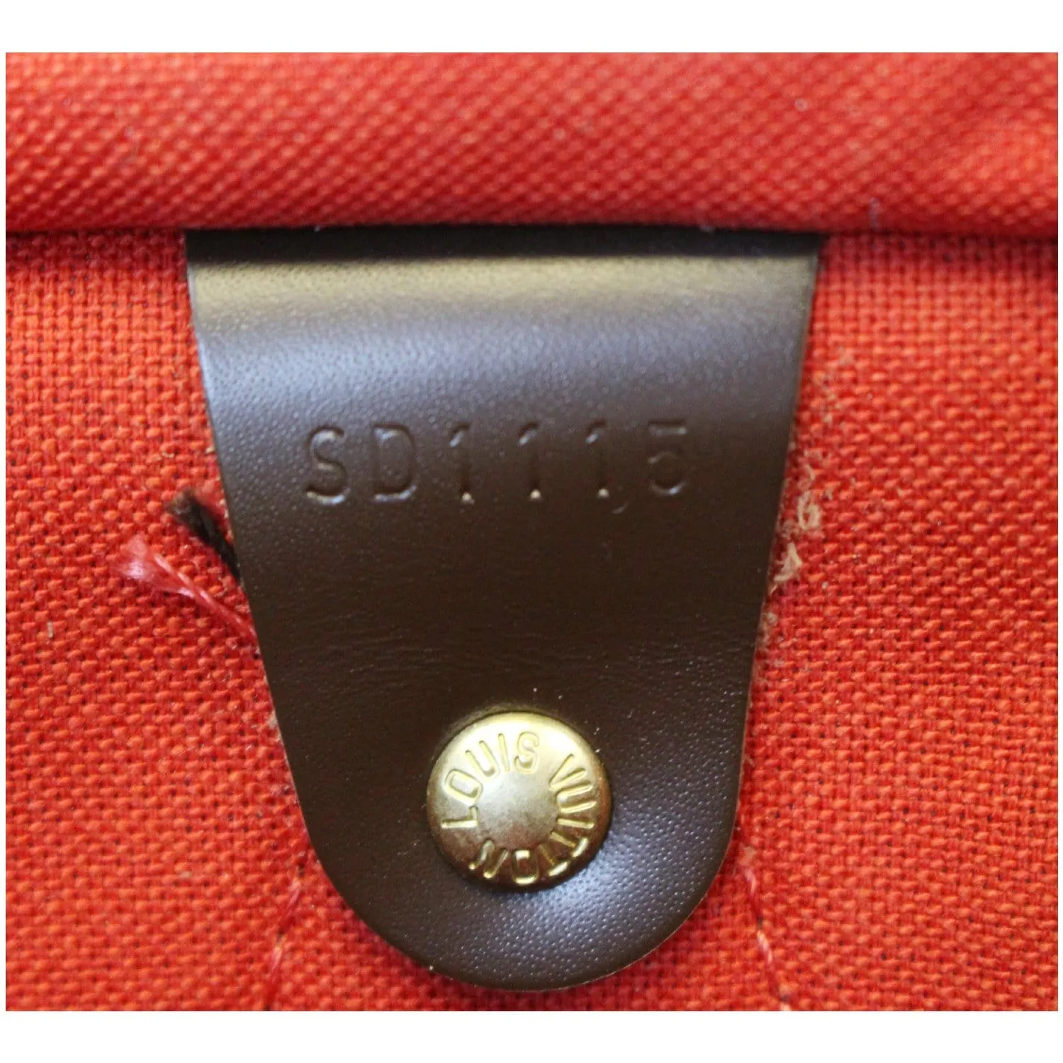 LOUIS VUITTON Speedy 30 Damier Ebene Satchel Bag Brown