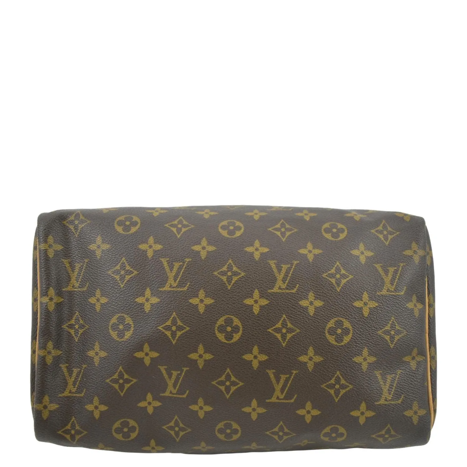 LOUIS VUITTON Speedy 30 Monogram Canvas Satchel Bag Brown