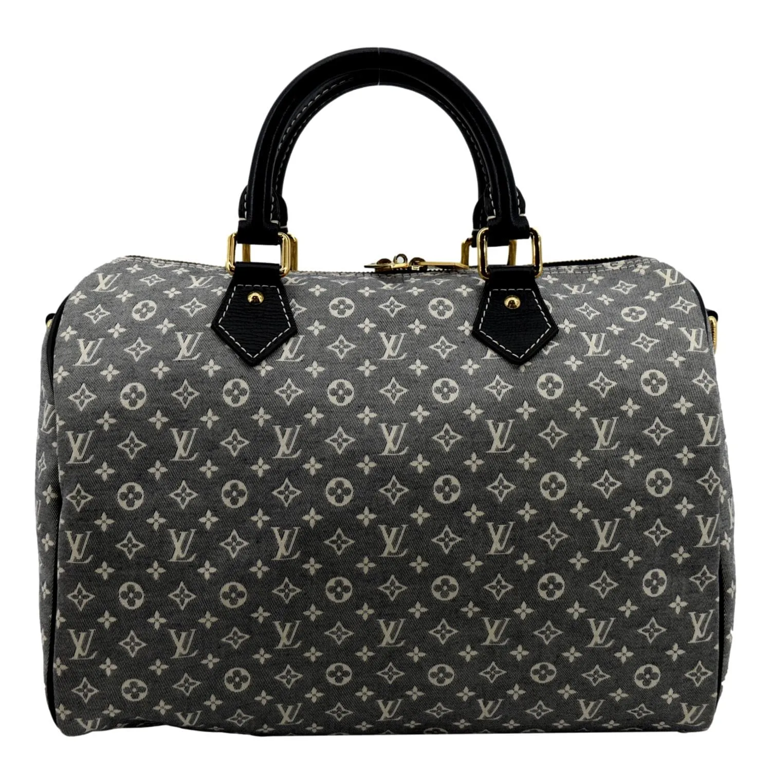LOUIS VUITTON Speedy 30 Monogram Idylle Satchel Bag Fusain