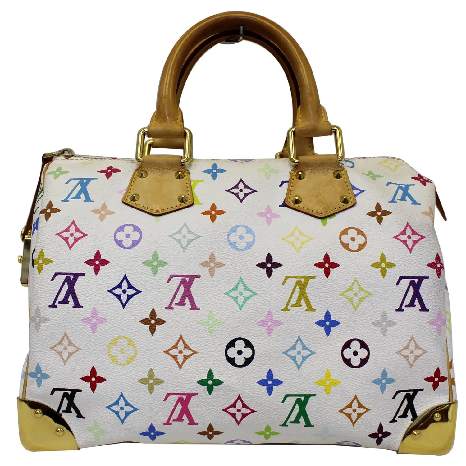 LOUIS VUITTON Speedy 30 Monogram Multicolor Satchel Bag