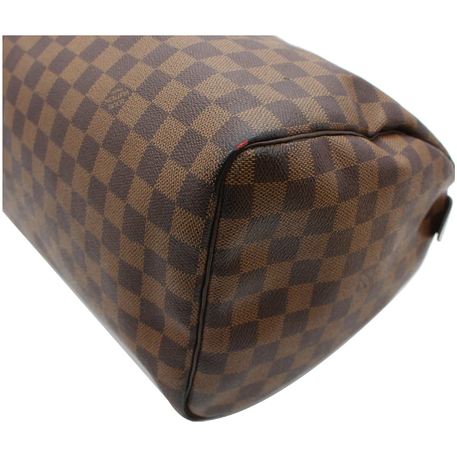 LOUIS VUITTON Speedy 35 Damier Ebene Satchel Bag Brown