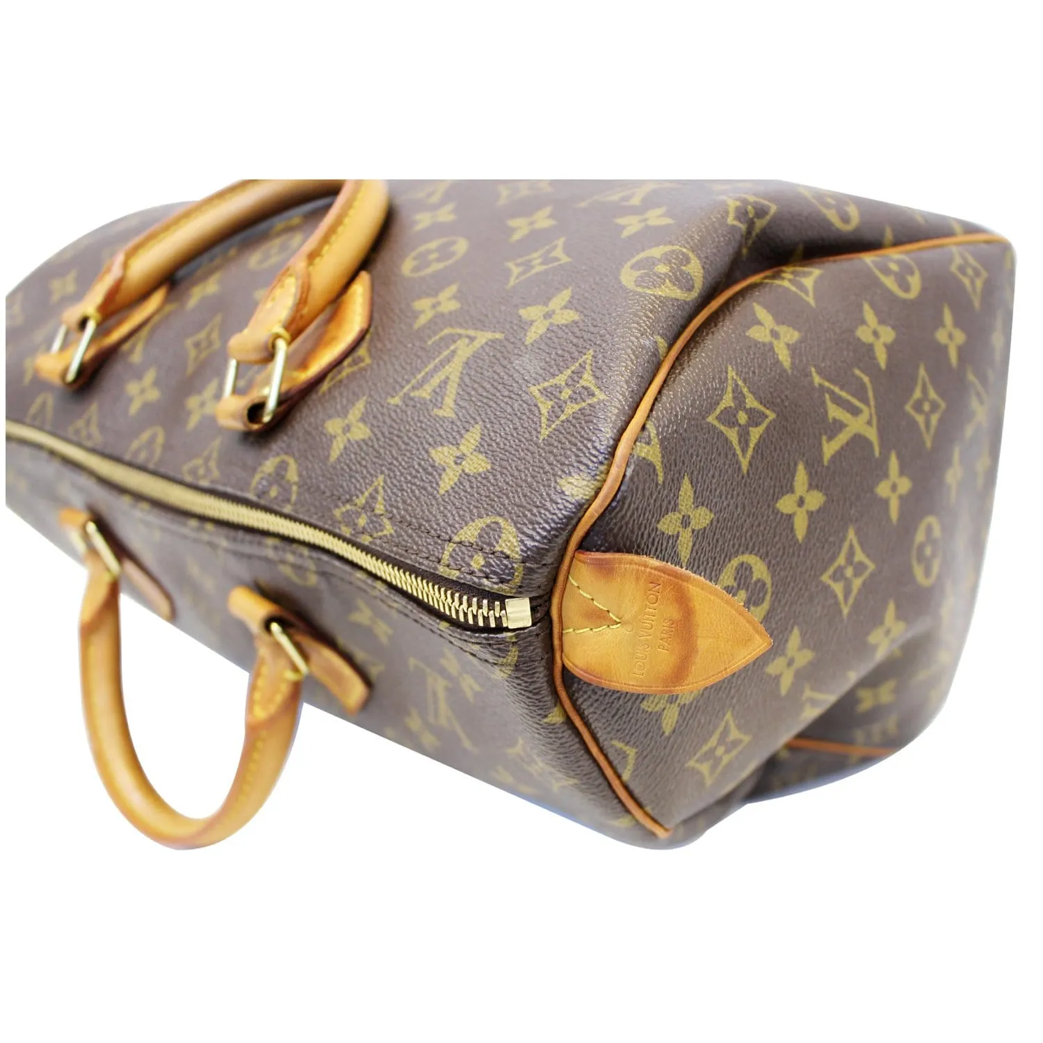 LOUIS VUITTON Speedy 35 Monogram Canvas Satchel Bag