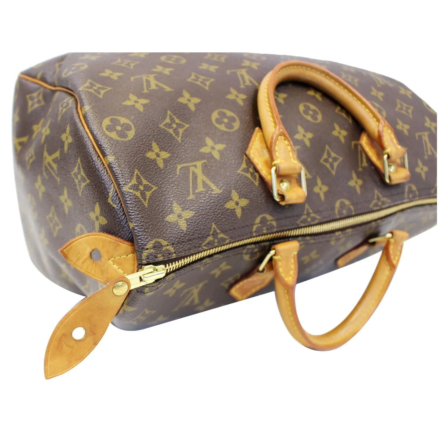 LOUIS VUITTON Speedy 35 Monogram Canvas Satchel Bag