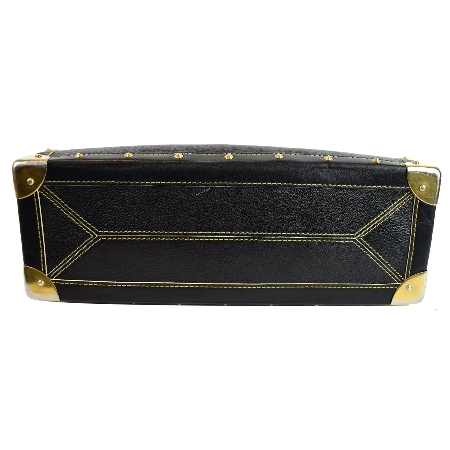 LOUIS VUITTON Suhali Le Fabuleux Leather Satchel Bag Black
