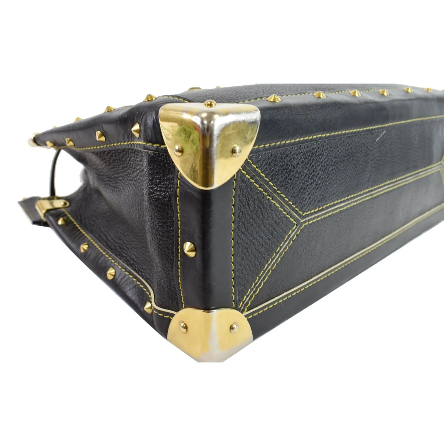 LOUIS VUITTON Suhali Le Fabuleux Leather Satchel Bag Black