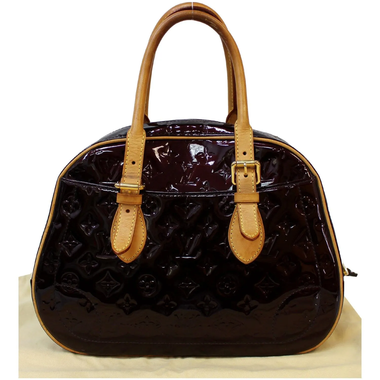 LOUIS VUITTON Summit Drive Monogram Vernis Satchel Bag Amarante - 15% OFF