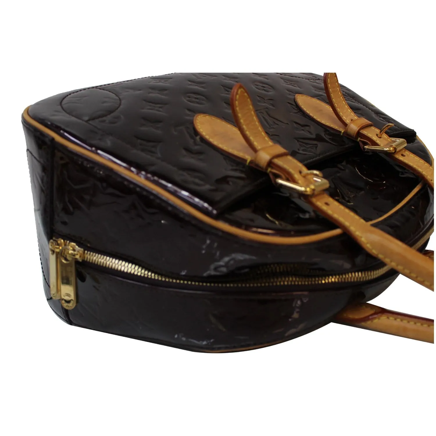 LOUIS VUITTON Summit Drive Monogram Vernis Satchel Bag Amarante - 15% OFF