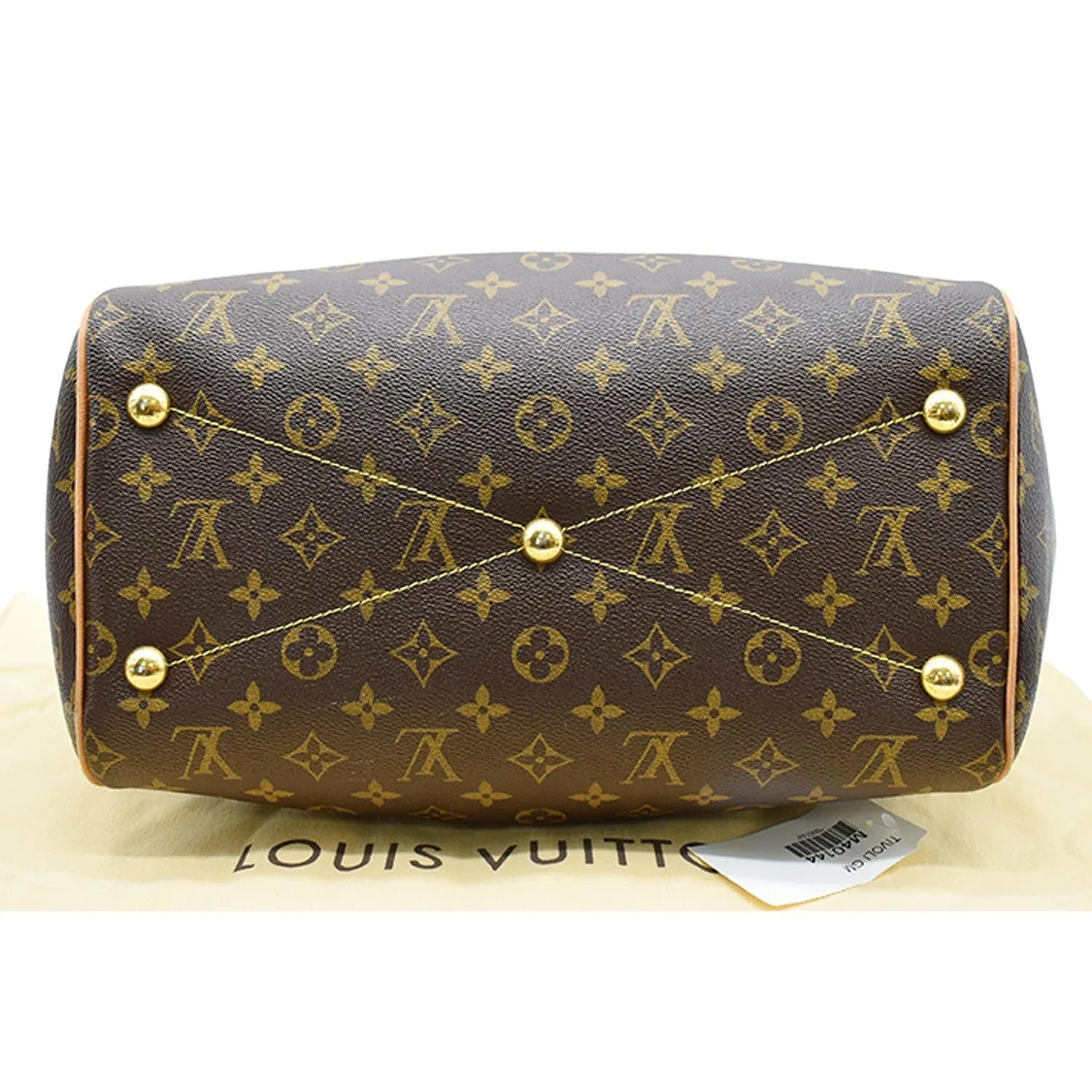 LOUIS VUITTON Tivoli GM Monogram Canvas Satchel Bag Brown