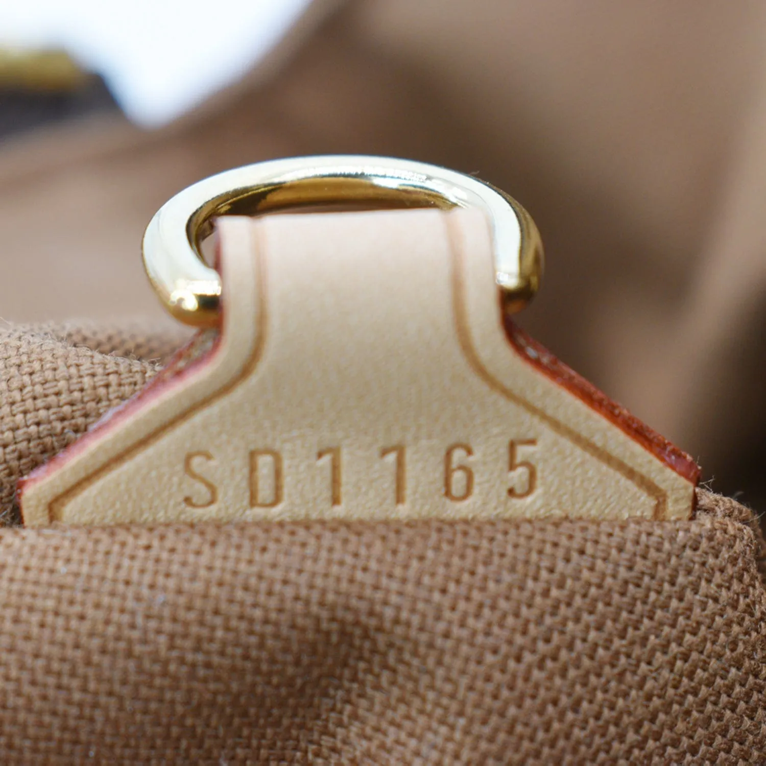 LOUIS VUITTON Tivoli PM Monogram Canvas Satchel Bag Brown