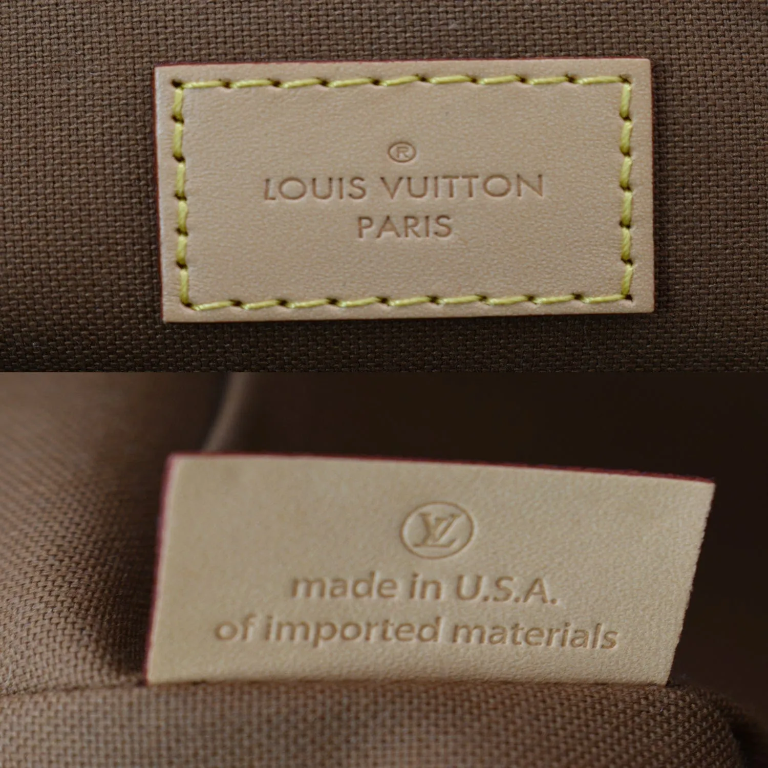 LOUIS VUITTON Tivoli PM Monogram Canvas Satchel Bag Brown