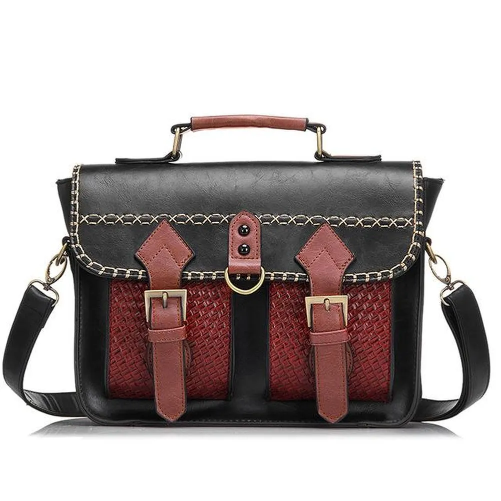 <bold>Messenger / Crossbody Bag <br>Vegan-Leather