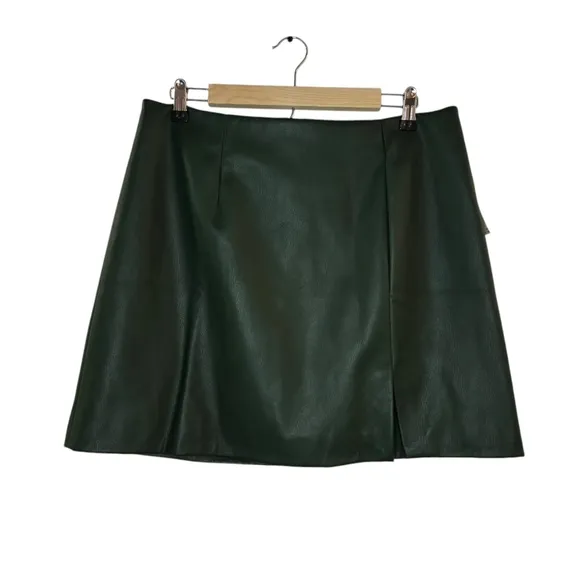Maeve by Anthropologie Micro Mini Faux Leather Skirt