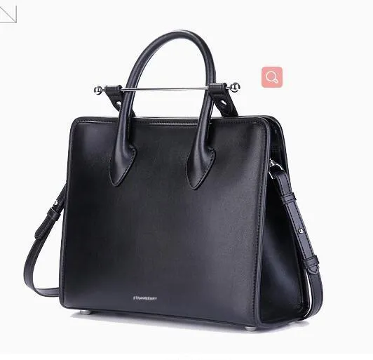 Mansurstudios women fashion genuine leather briefcase bag