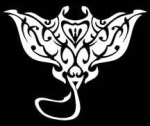 Manta Ray Tribal Decal
