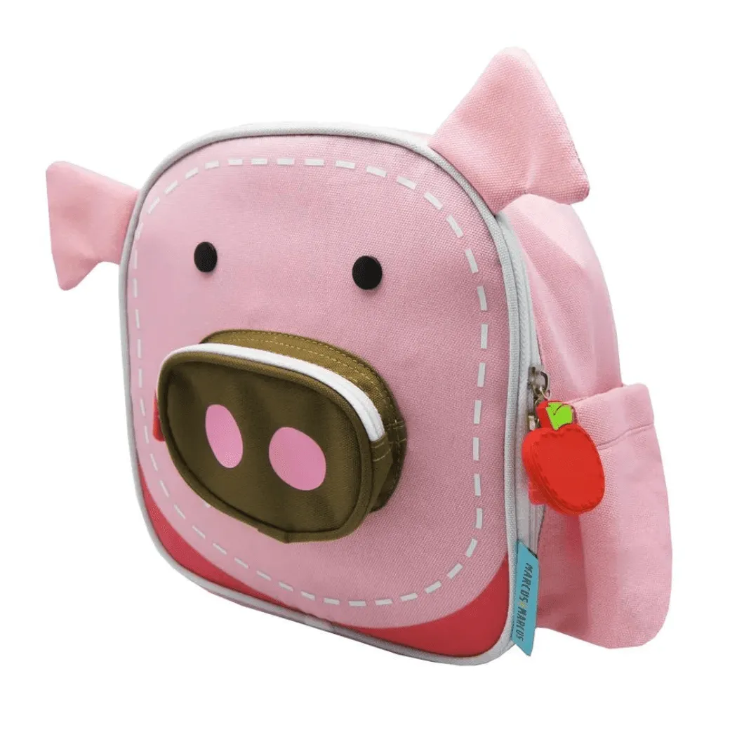 Marcus & Marcus- Insulated Backpacks/Lunch bags Pocky the Pig-Pink