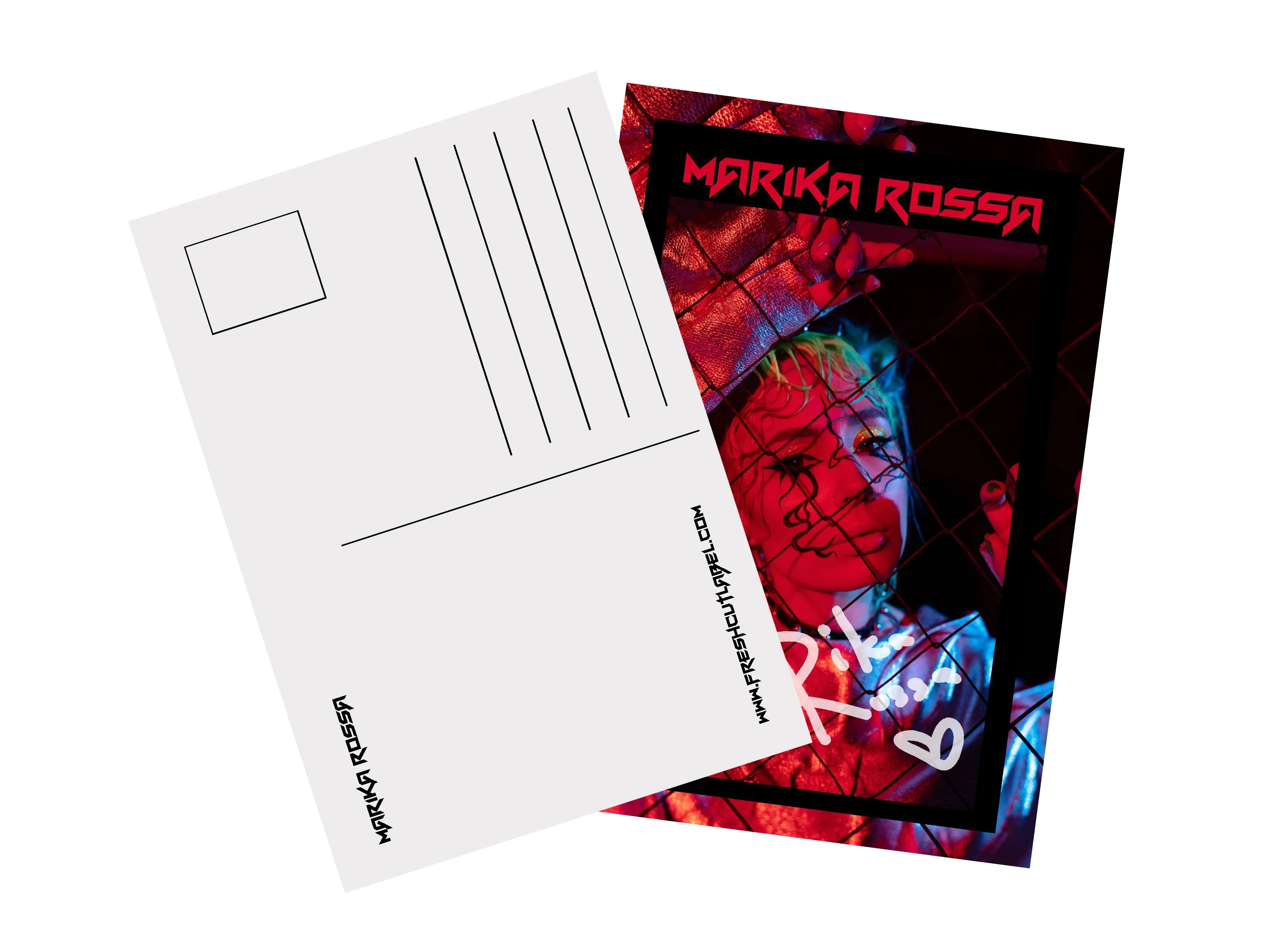 Marika Rossa signed card.
