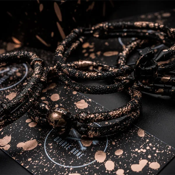 Matte Black Splashed Rose gold Stingray Grenade