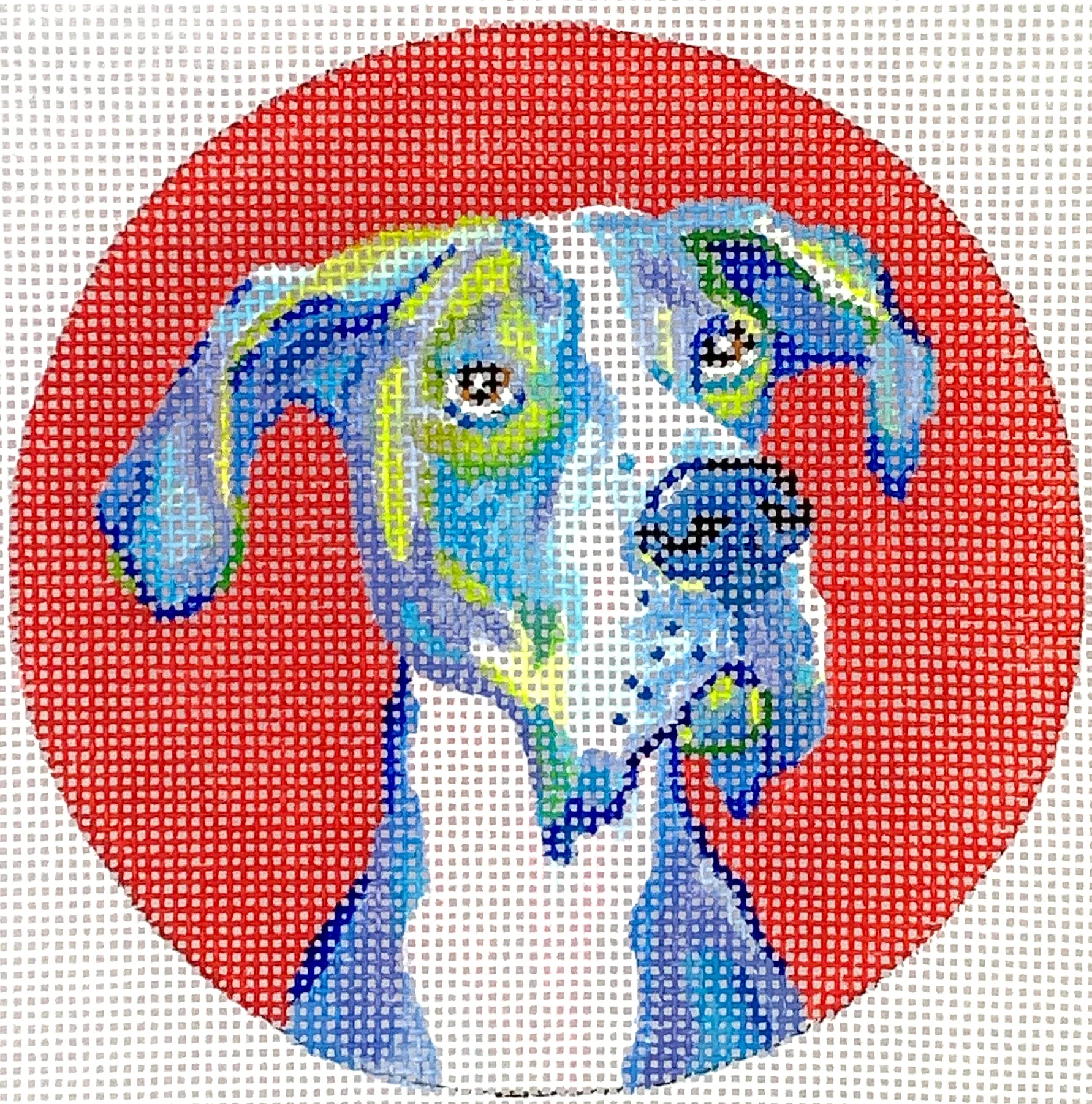 MC-OM-05 Ornament/Mini- Great Dane on Red