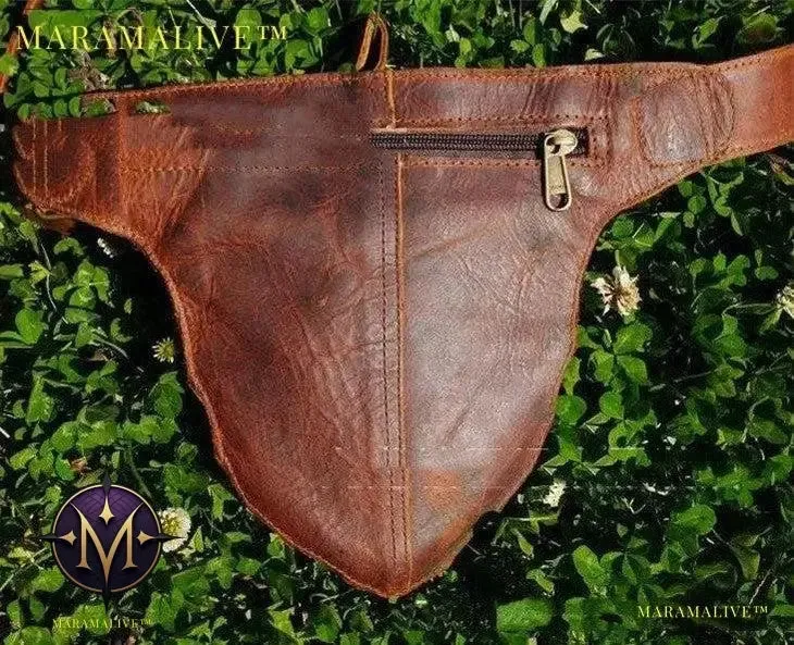 Medieval Steampunk Vintage Heart Belt Satchel