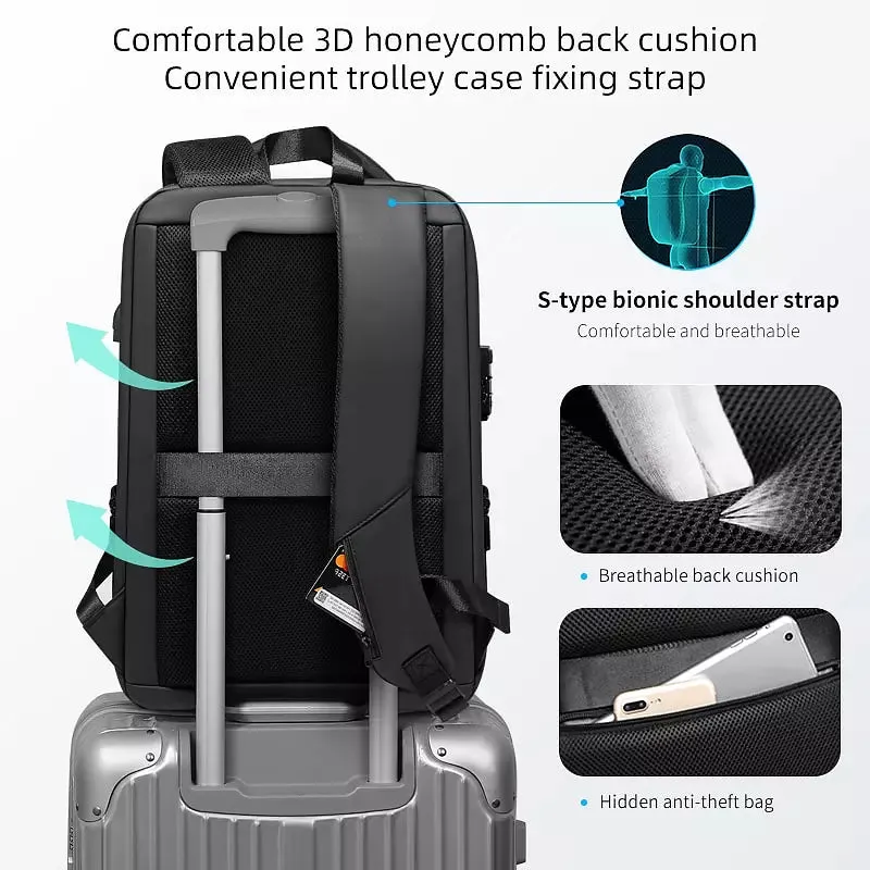 Men Business Backpack Anti Theft Laptop