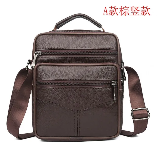 Men Messenger Bags Fashion Business Cowhide Shoulder Bags For Men Genuine Leather Bags High Capacity Handbags 2021 New