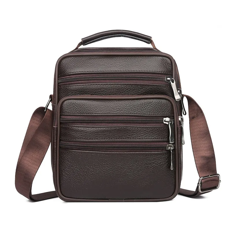 Men Messenger Bags Fashion Business Cowhide Shoulder Bags For Men Genuine Leather Bags High Capacity Handbags 2021 New