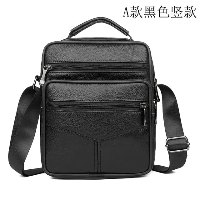 Men Messenger Bags Fashion Business Cowhide Shoulder Bags For Men Genuine Leather Bags High Capacity Handbags 2021 New
