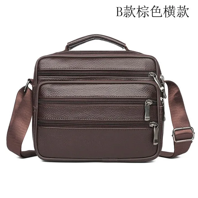 Men Messenger Bags Fashion Business Cowhide Shoulder Bags For Men Genuine Leather Bags High Capacity Handbags 2021 New