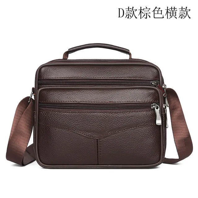 Men Messenger Bags Fashion Business Cowhide Shoulder Bags For Men Genuine Leather Bags High Capacity Handbags 2021 New